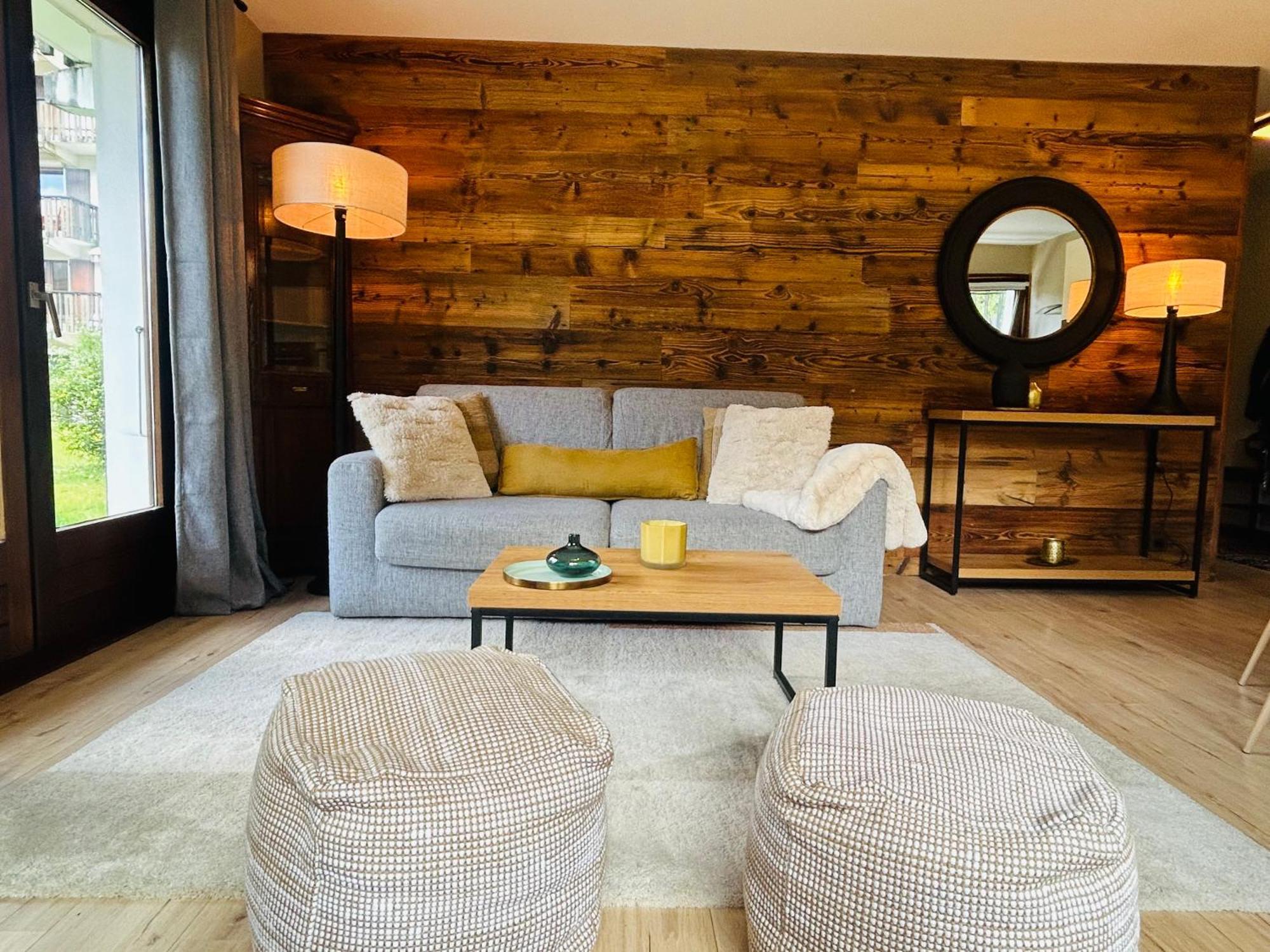 Appartement Style Chalet Avec Grande Terrasse Et Parking Prive Chamonix Exterior foto